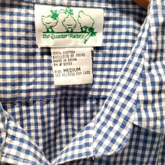 Cabin Core Gingham Applique Art Button-down Shirt - Picture 3 of 7